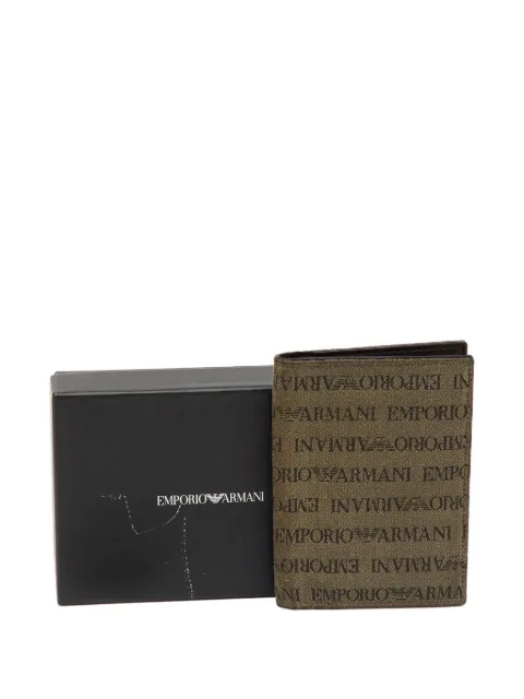 Emporio Armani Pre-Owned monogram-print passport holder