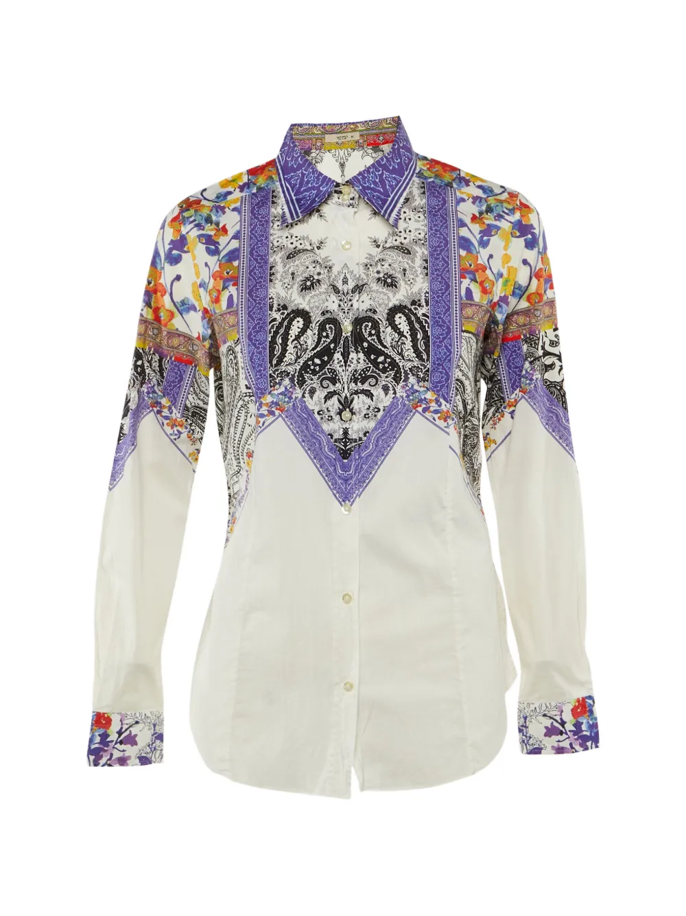 Etro Pre-Owned Camicia con stampa paisley - Bianco