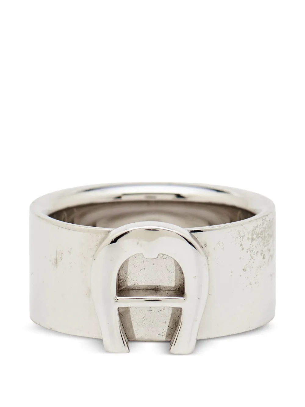 Aigner Vintage logo ring - Argento