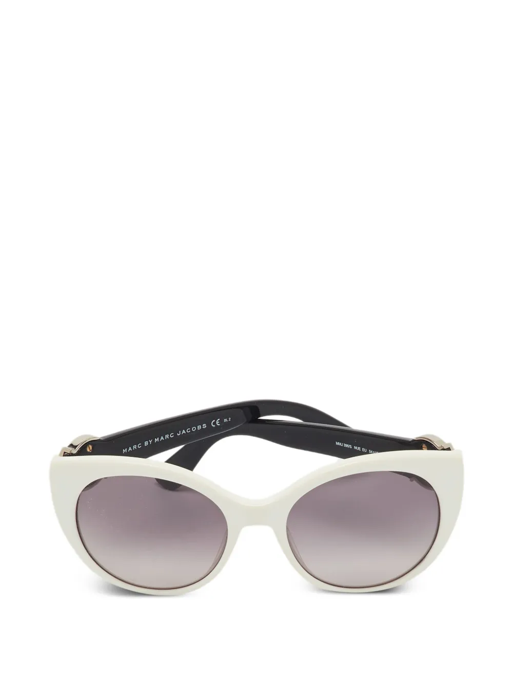 Marc Jacobs Vintage lunettes de soleil à monture papillon - Blanc Marc Jacobs Vintage lunettes de soleil à monture papillon - Blanc
