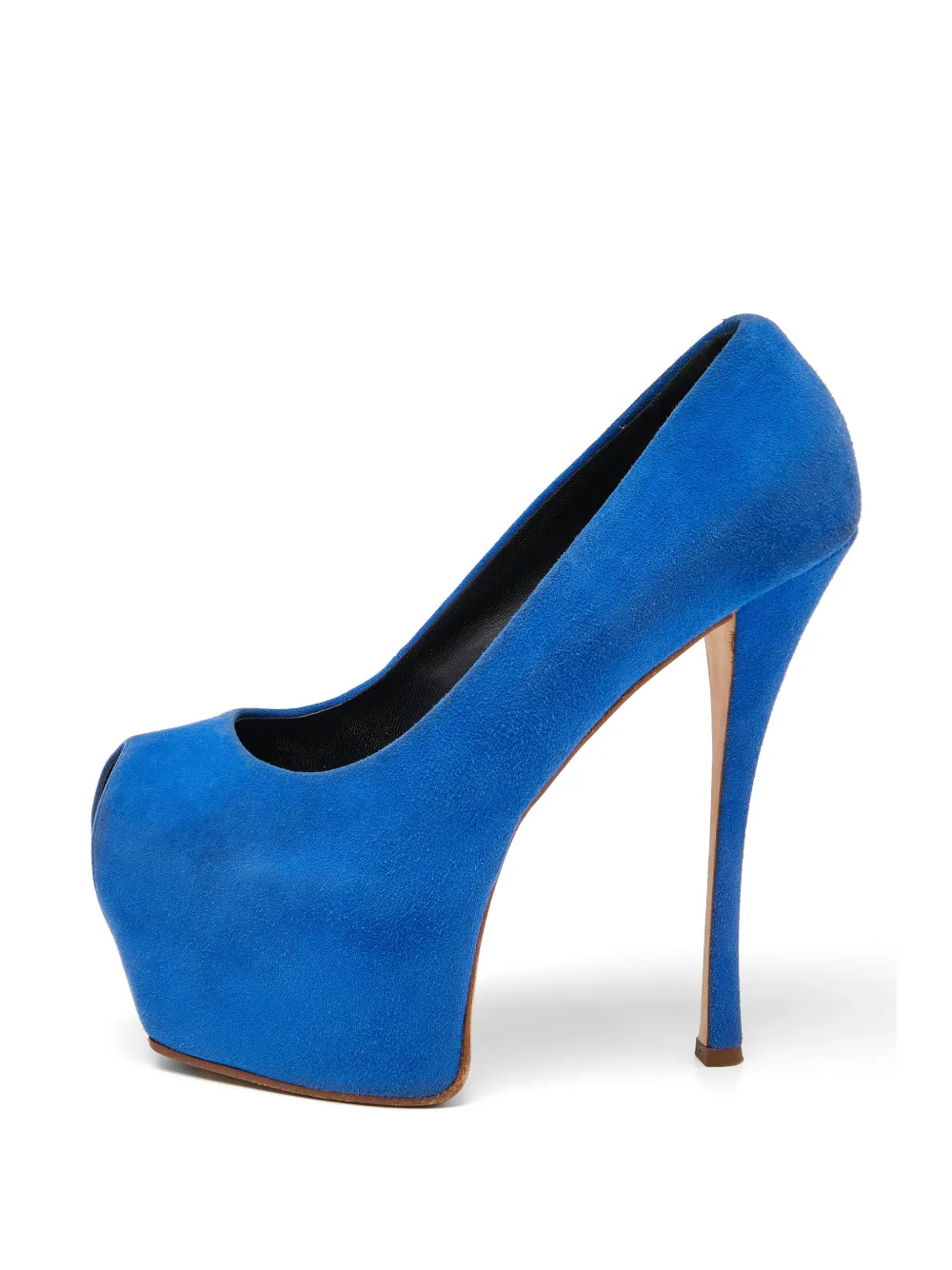 Giuseppe Zanotti Vintage peep-toe platform pumps - Blu