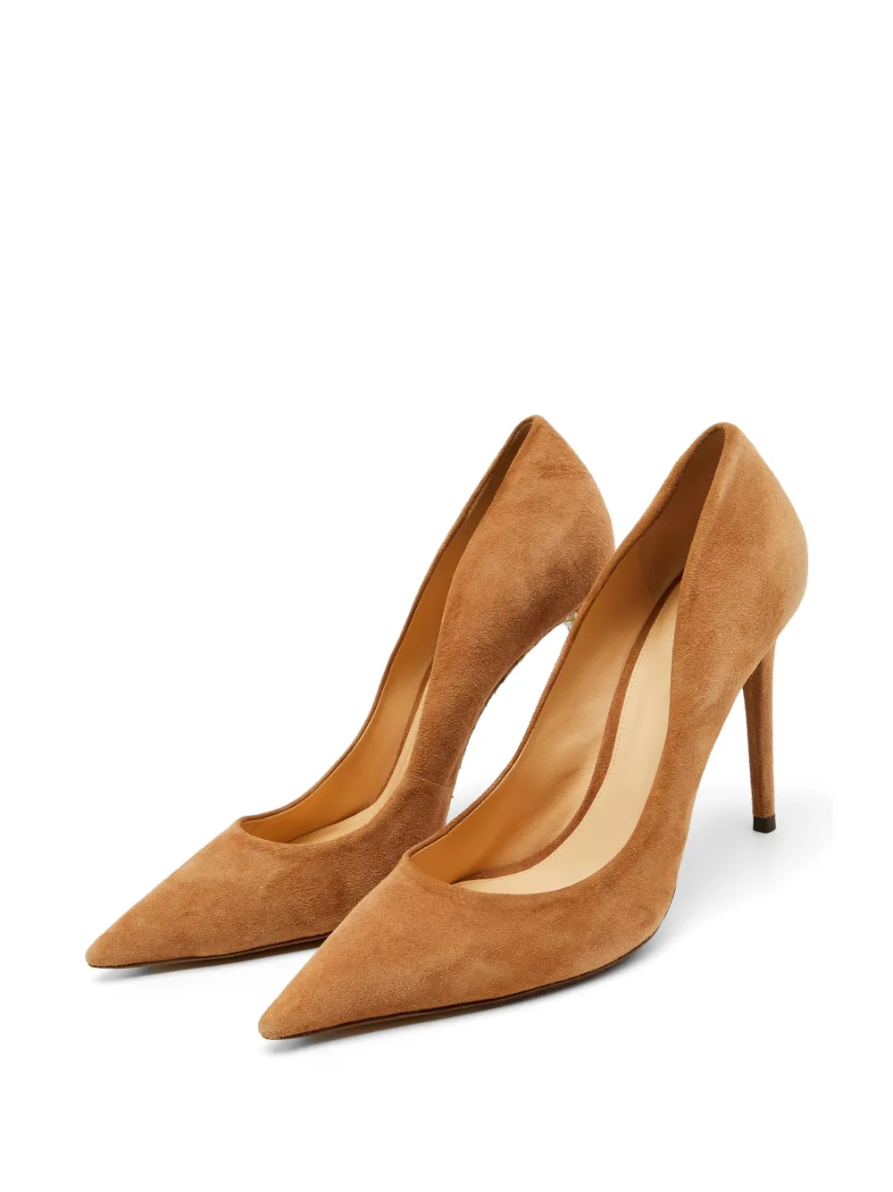 Pre-owned Alexandre Birman Pointed-toe Pumps In Brown