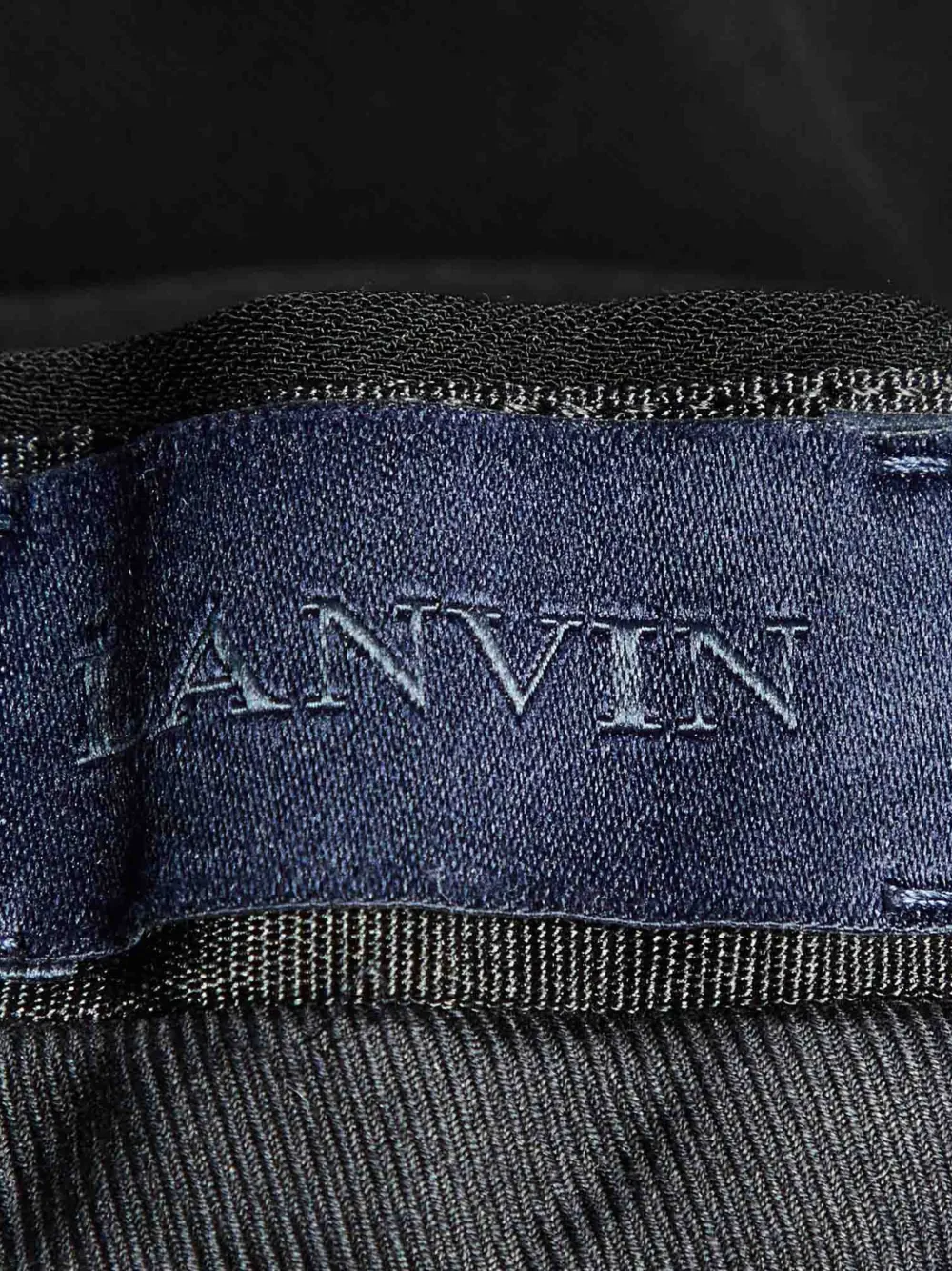 Lanvin Pre-Owned Lanvin crêpe broek met toelopende pijpen Zwart