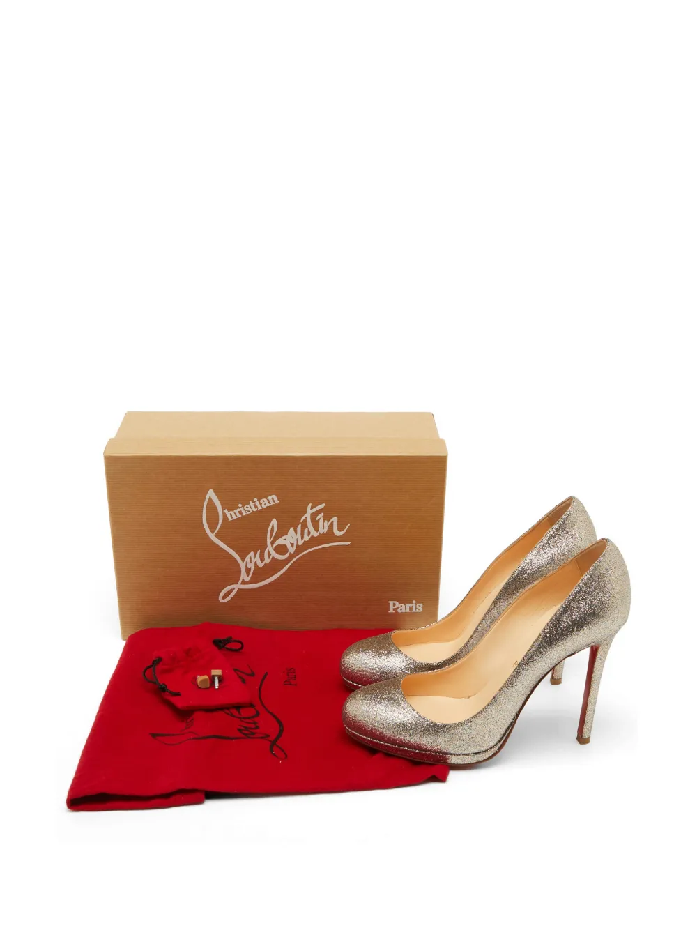 Christian Louboutin Pre-Owned Fifi pumps Zilver