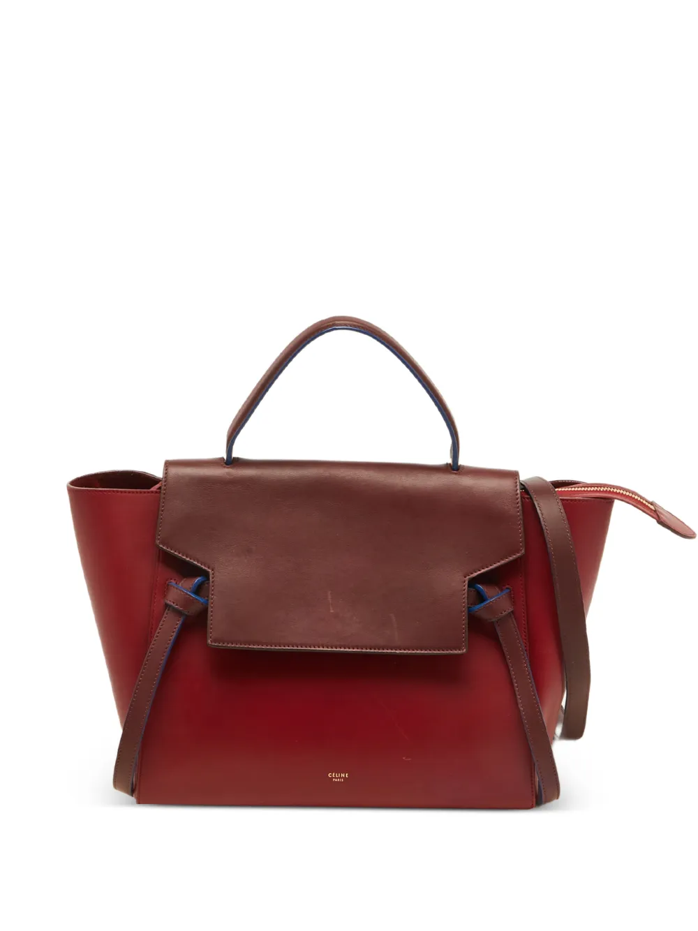 Celine Pre-Owned mini Belt leather tote bag - Rosso