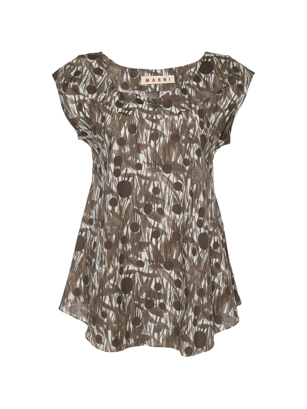 Marni Pre-Owned printed sleeveless top - Marrone