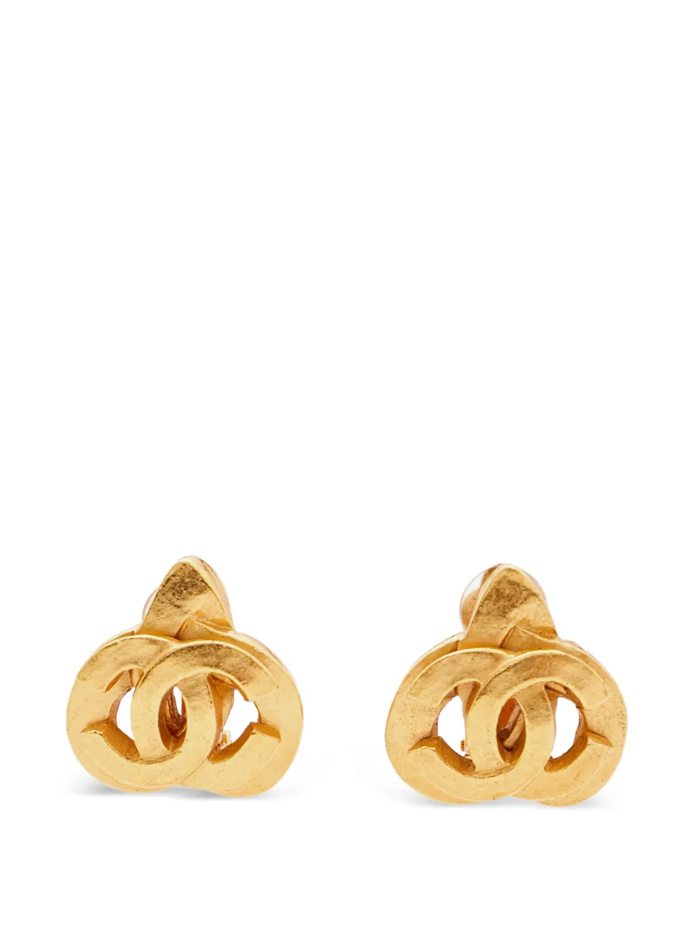 CHANEL Pre-Owned CC Heart earrings - Oro