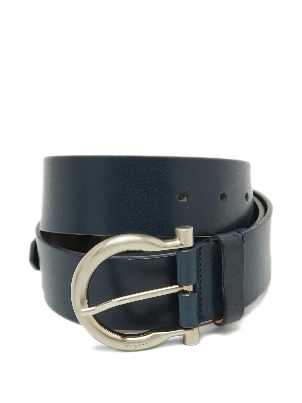 Ferragamo Pre-Owned Gancio buckle belt - Blu