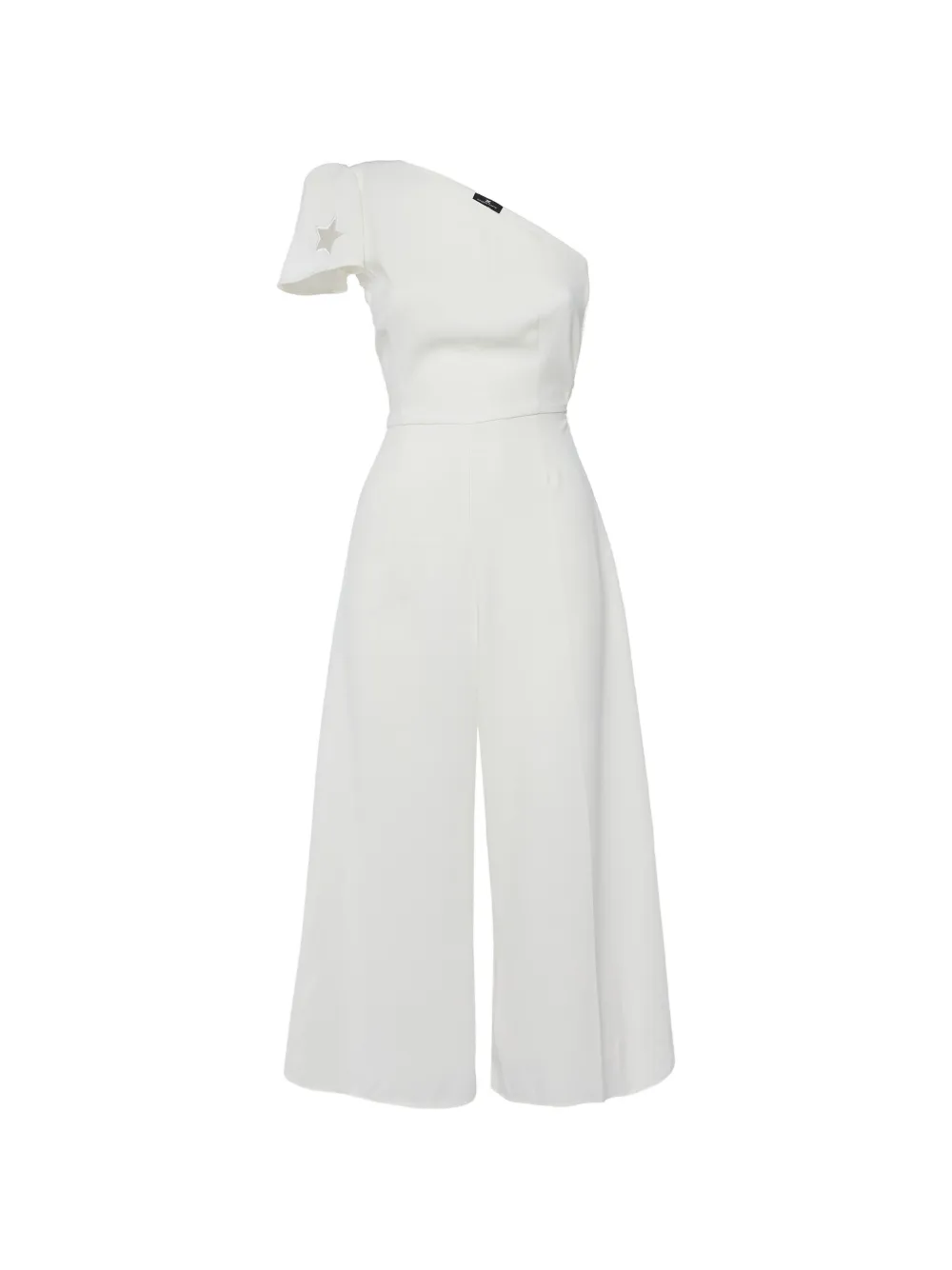 Elisabetta Franchi one-shoulder jumpsuit - Bianco