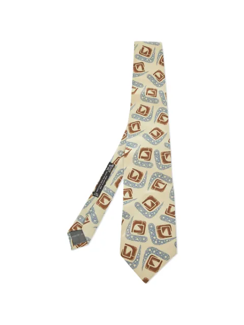 Giorgio Armani Pre-Owned printed silk tie