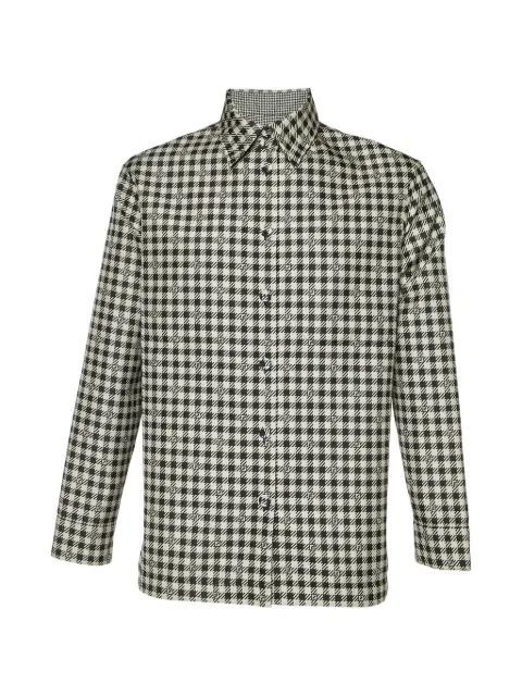 Fendi Pre-Owned houndstooth patterned reversible jacket