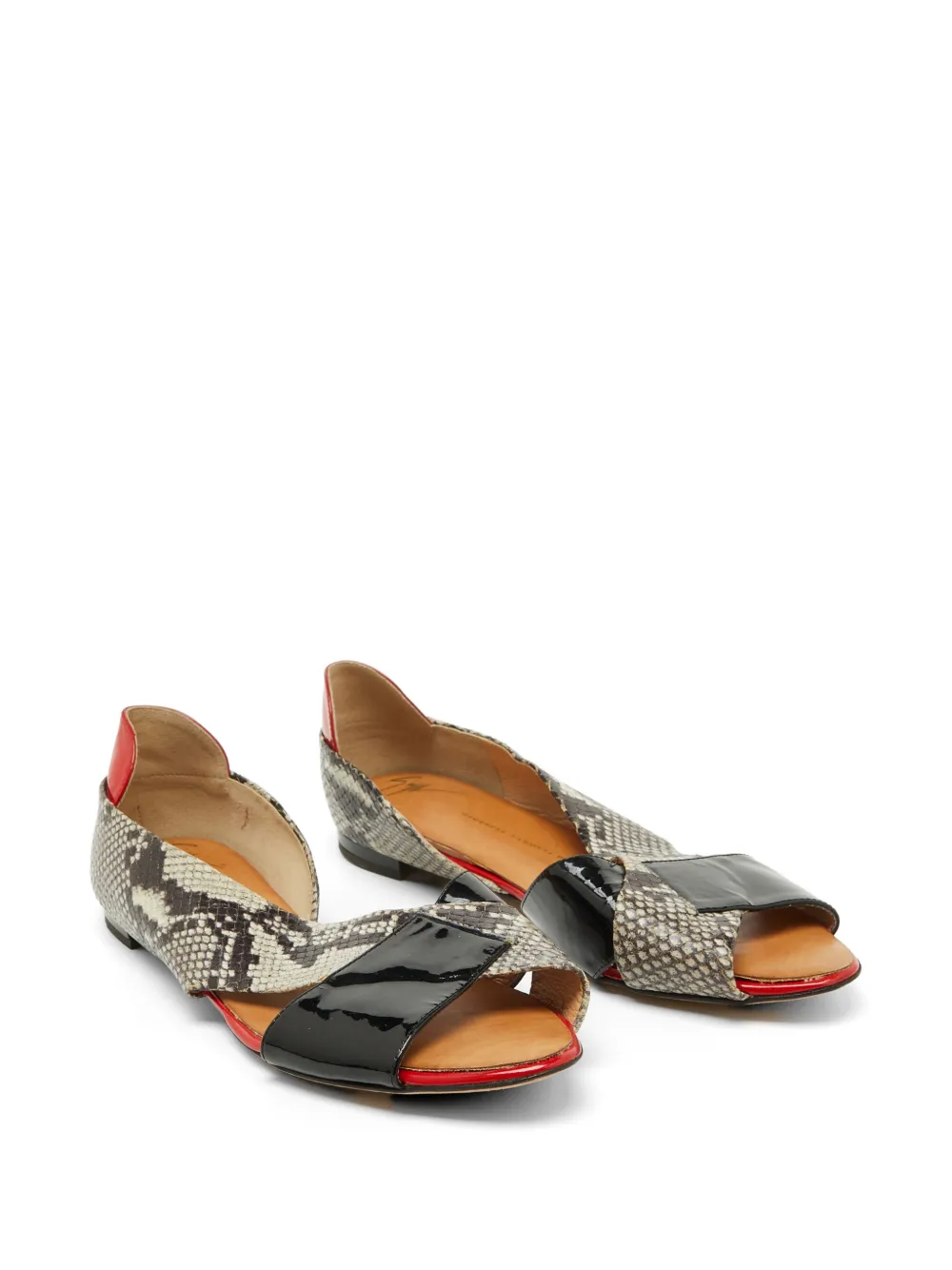 Giuseppe Zanotti Vintage D'Orsay flat sandals - Grigio