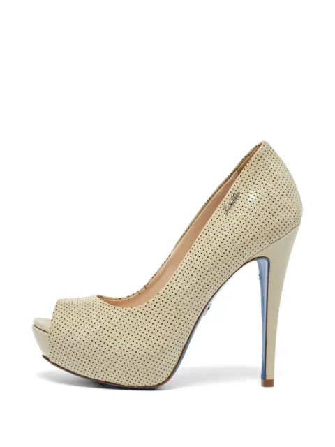 Loriblu perforated peep-toe pumps