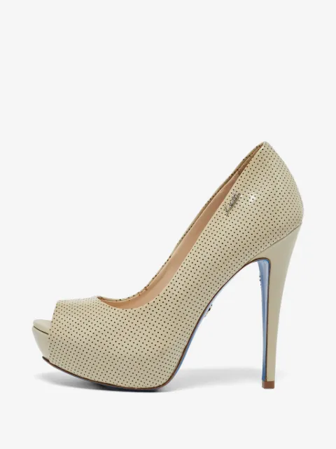 Loriblu perforated peep-toe pumps