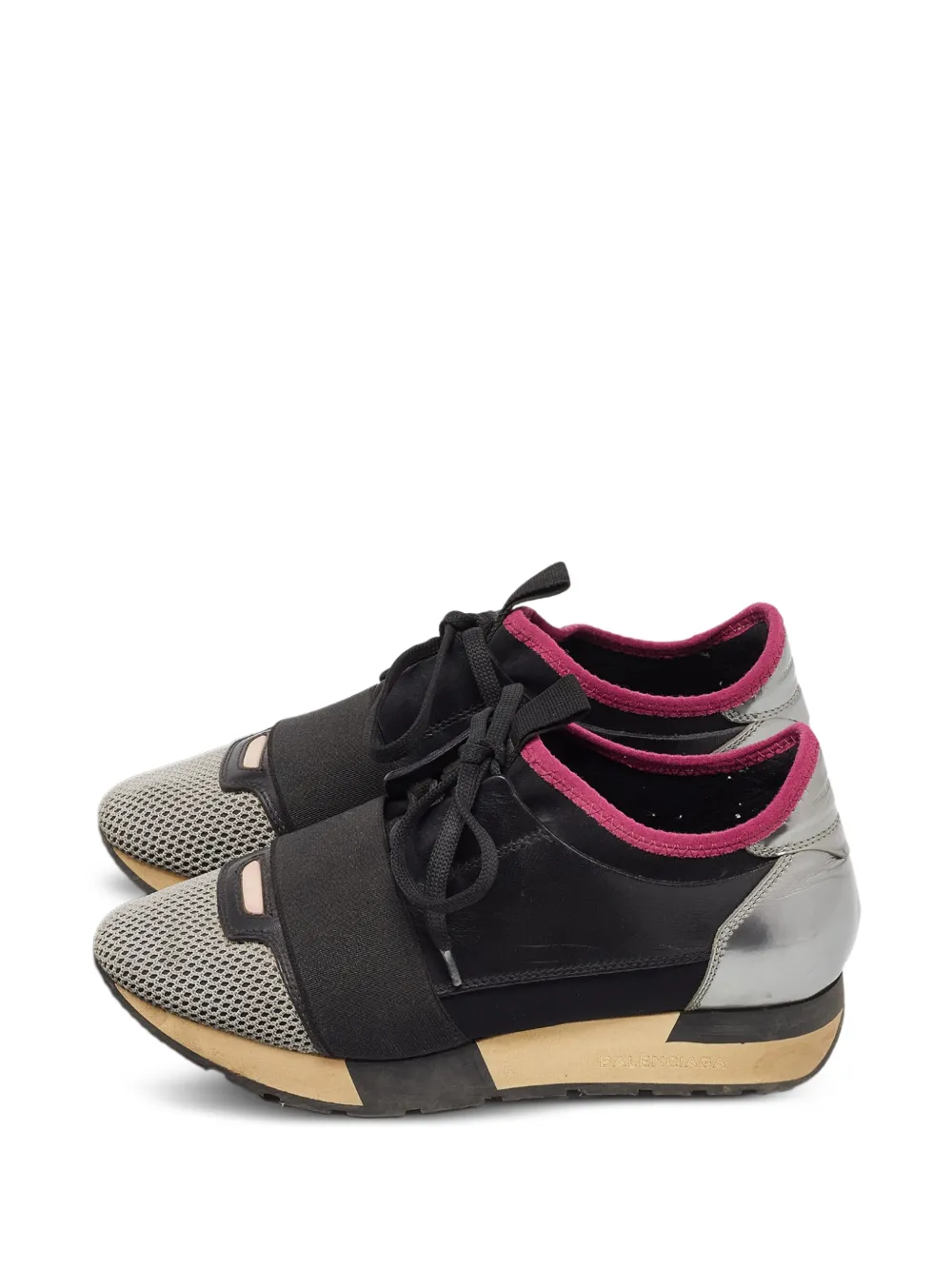 Balenciaga Pre-Owned Race Runner mesh sneakers - Schwarz
