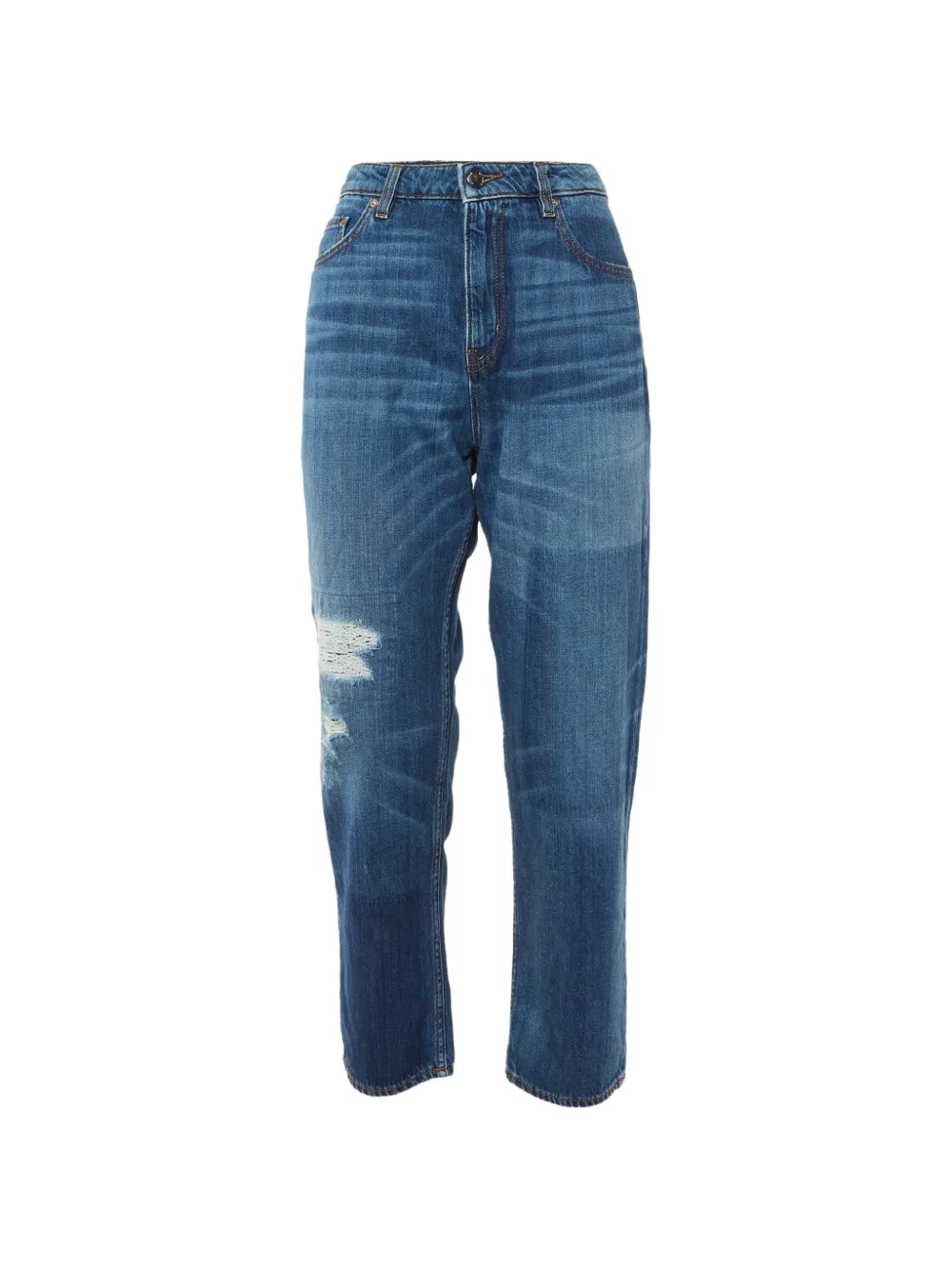 Love Moschino distressed denim jeans - Blu