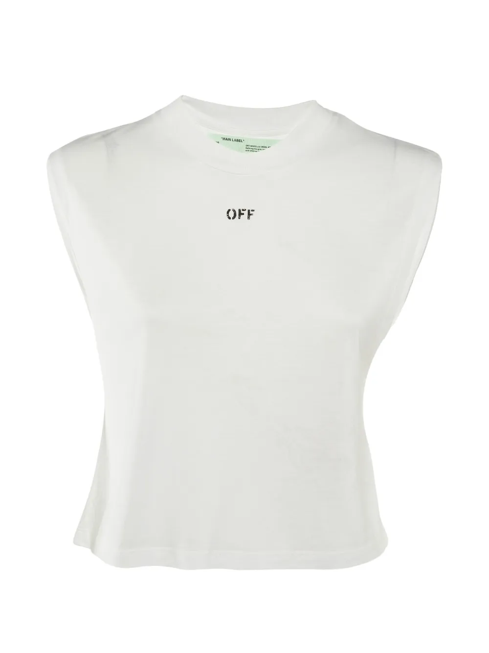Off-White Pre-Owned printed sleeveless T-shirt - Bianco