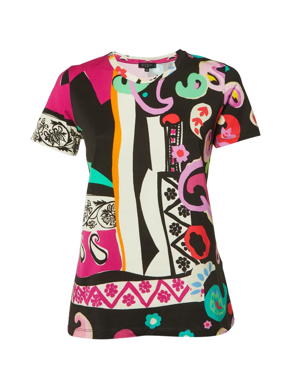 Etro Pre-Owned printed crew-neck T-shirt - Nero