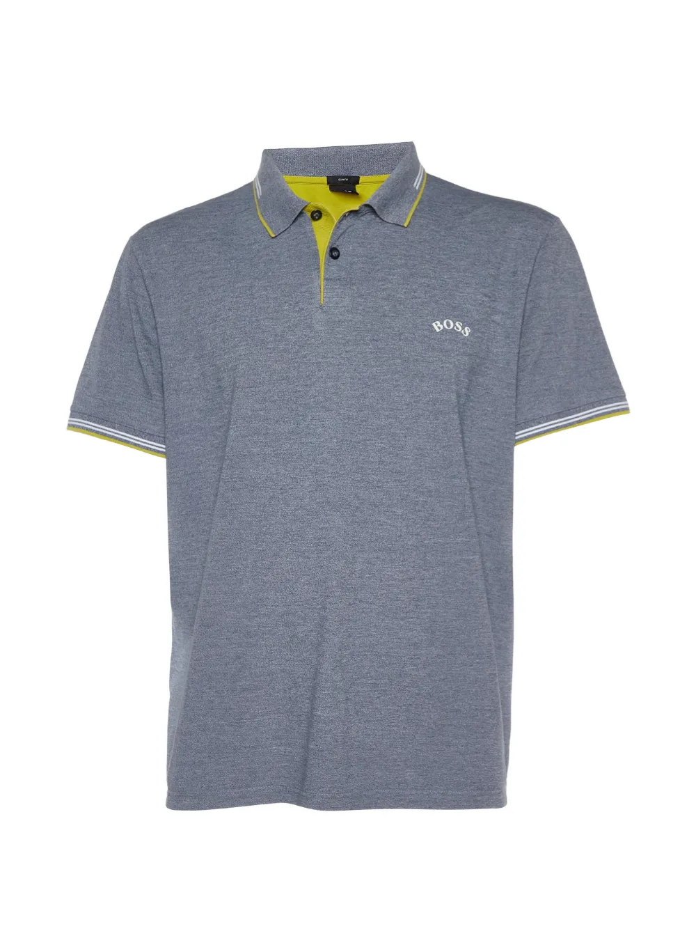 BOSS logo-embroidered polo shirt - Grigio