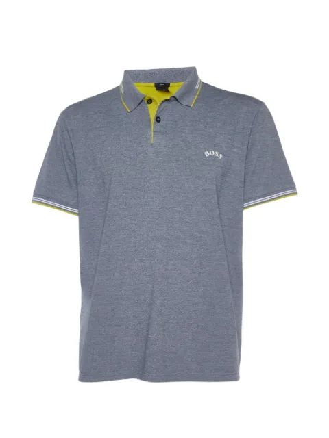 BOSS Polo con logo ricamato