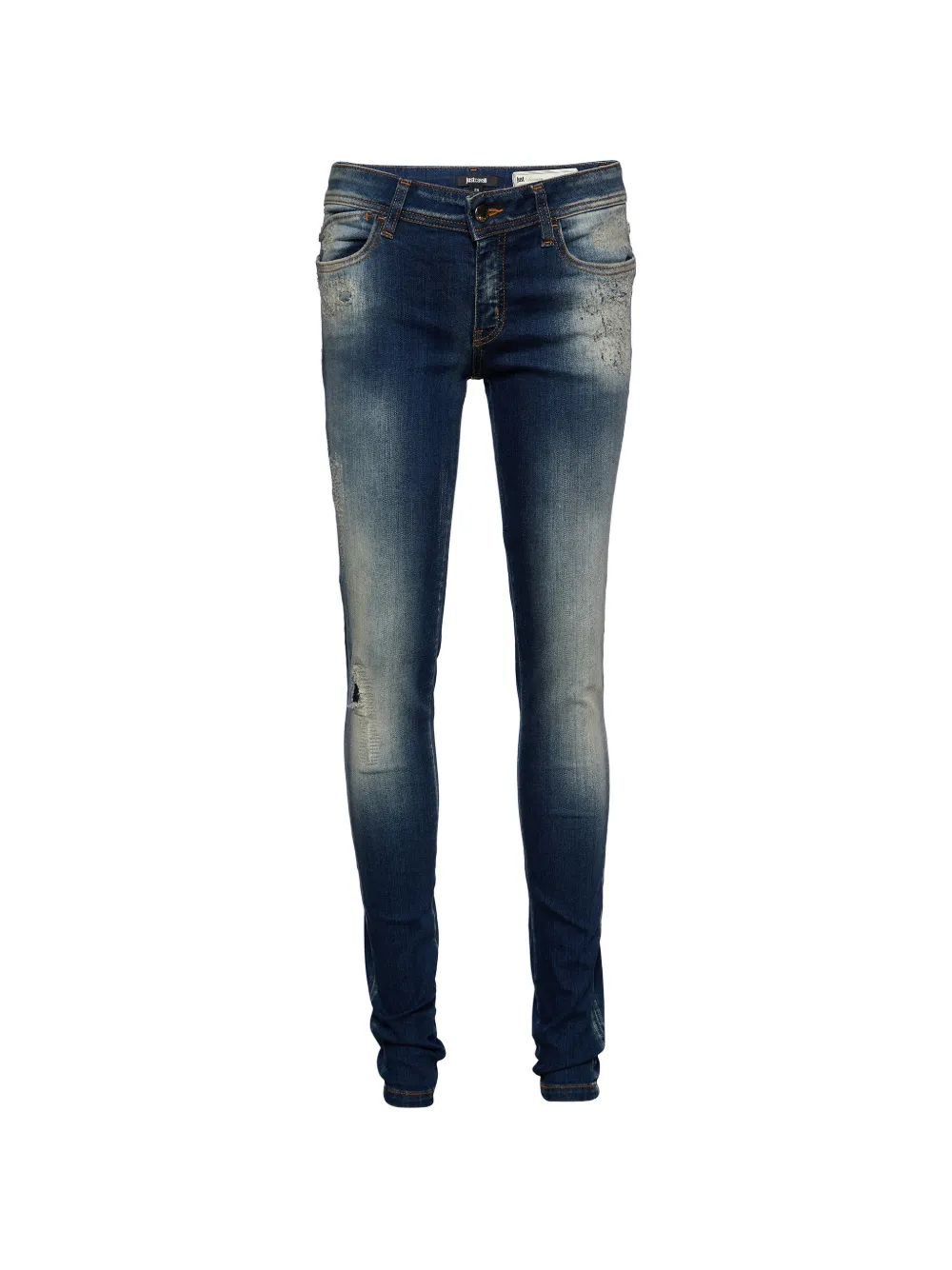 Just Cavalli Vintage jean à effet usé - Bleu Just Cavalli Vintage jean à effet usé - Bleu