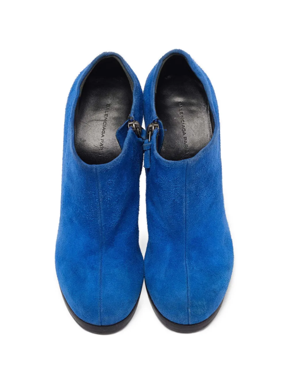 Balenciaga Pre-Owned suede ankle boots - Blu