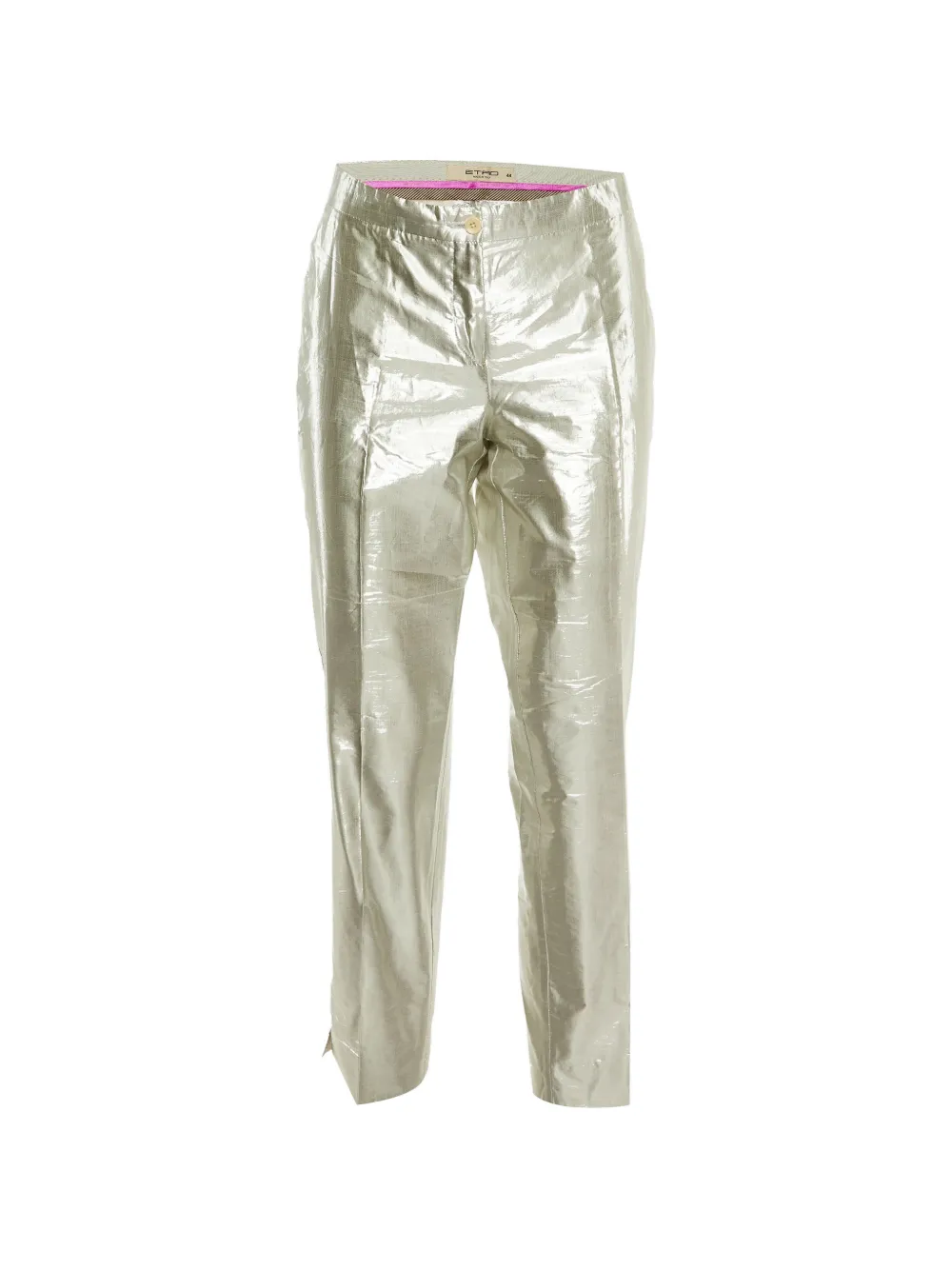 Etro Pre-Owned metallic-finish trousers - Argento