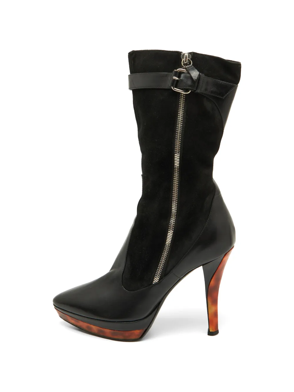 Casadei Vintage leather ankle boots - Schwarz