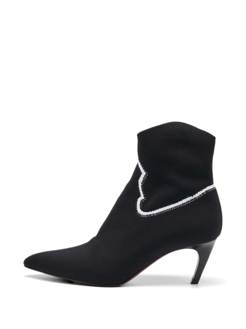 Christian Dior Pre-Owned stretch-knit cowboy boots - Schwarz