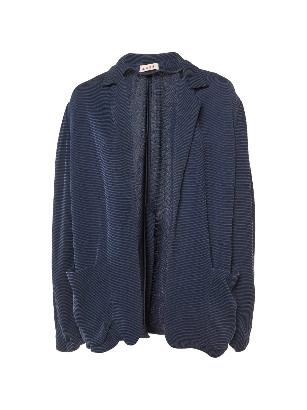 Marni Pre-Owned crepe open-front blazer - Blu