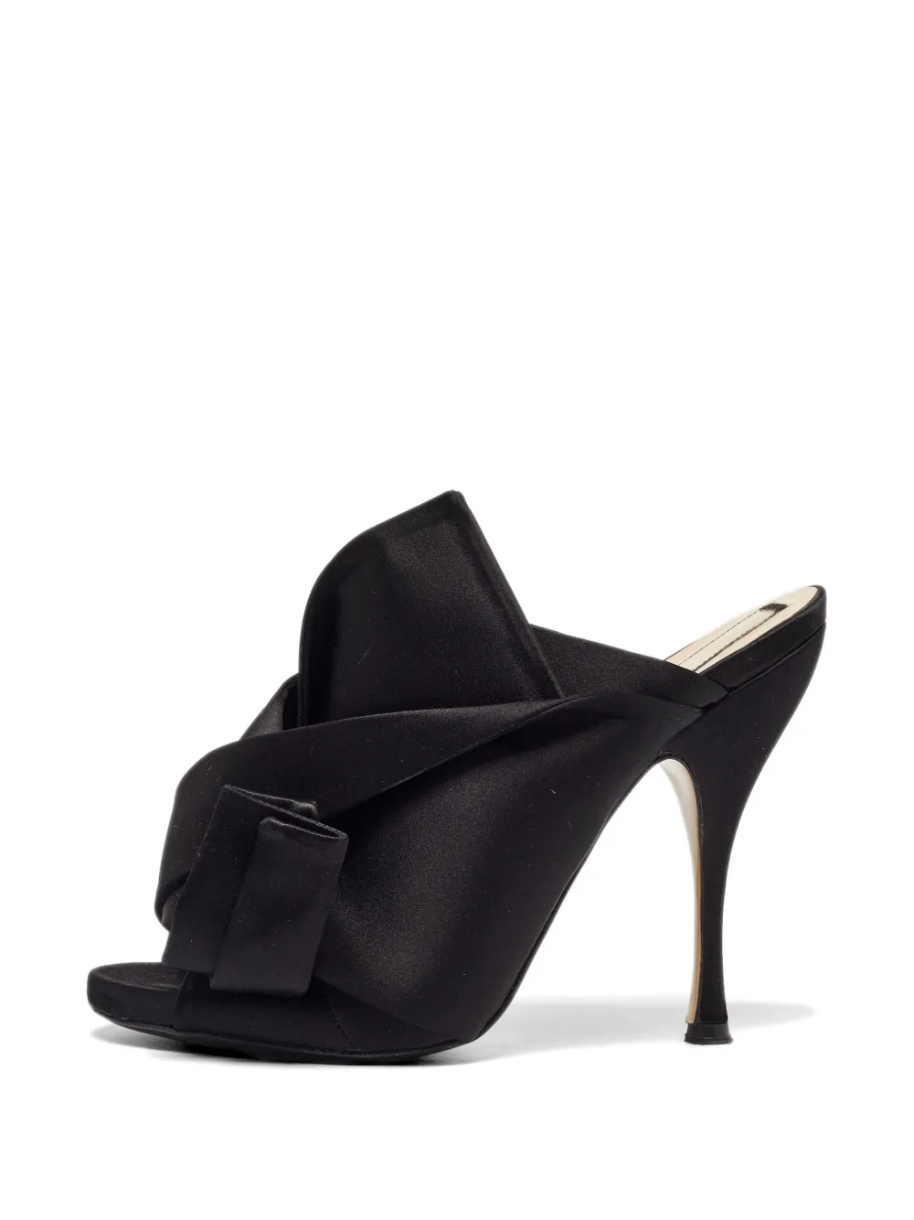 Nº21 knot-detail sandals - Black