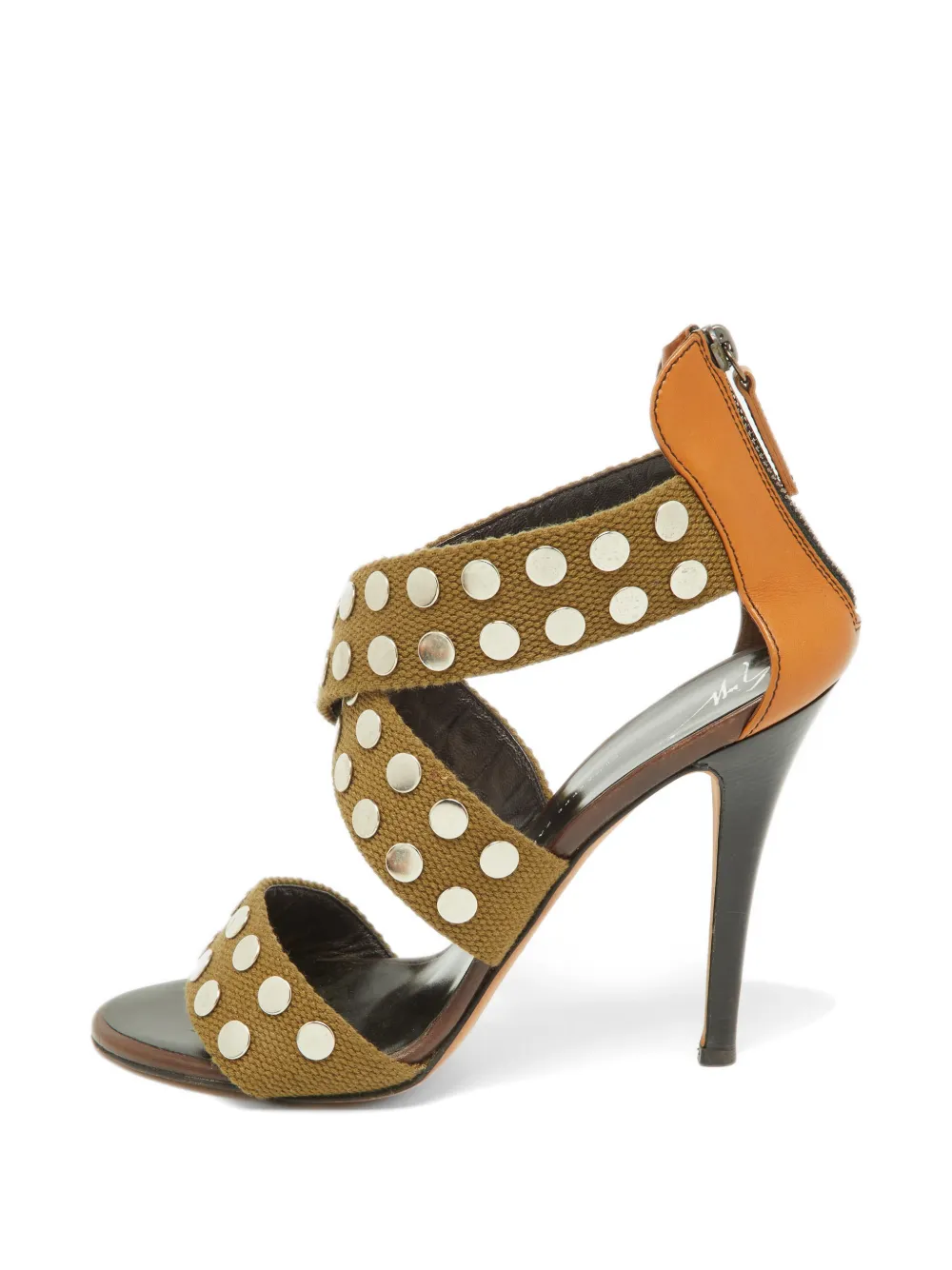 Giuseppe Zanotti Vintage studded strappy sandals - Verde