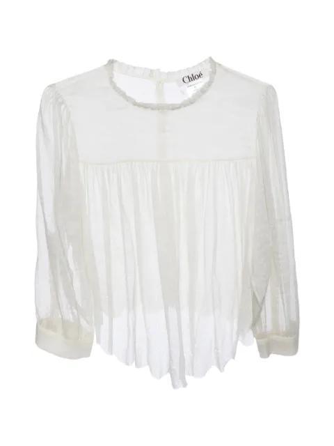 Chloé Pre-Owned blusa con volantes