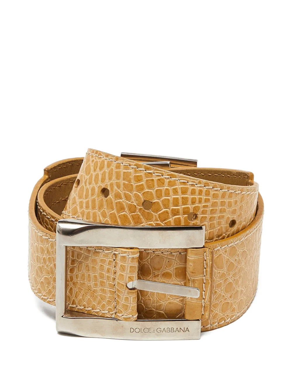 Dolce & Gabbana Pre-Owned buckle belt - Toni neutri