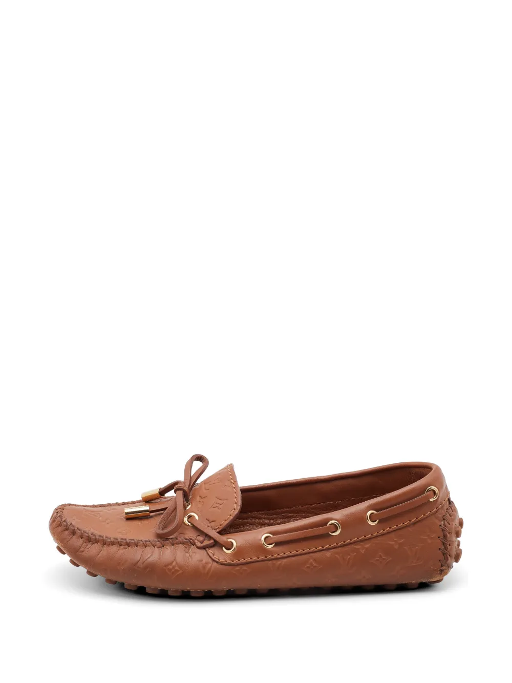 Louis Vuitton Pre-Owned Gloria Monogram Empreinte loafers - Marrone