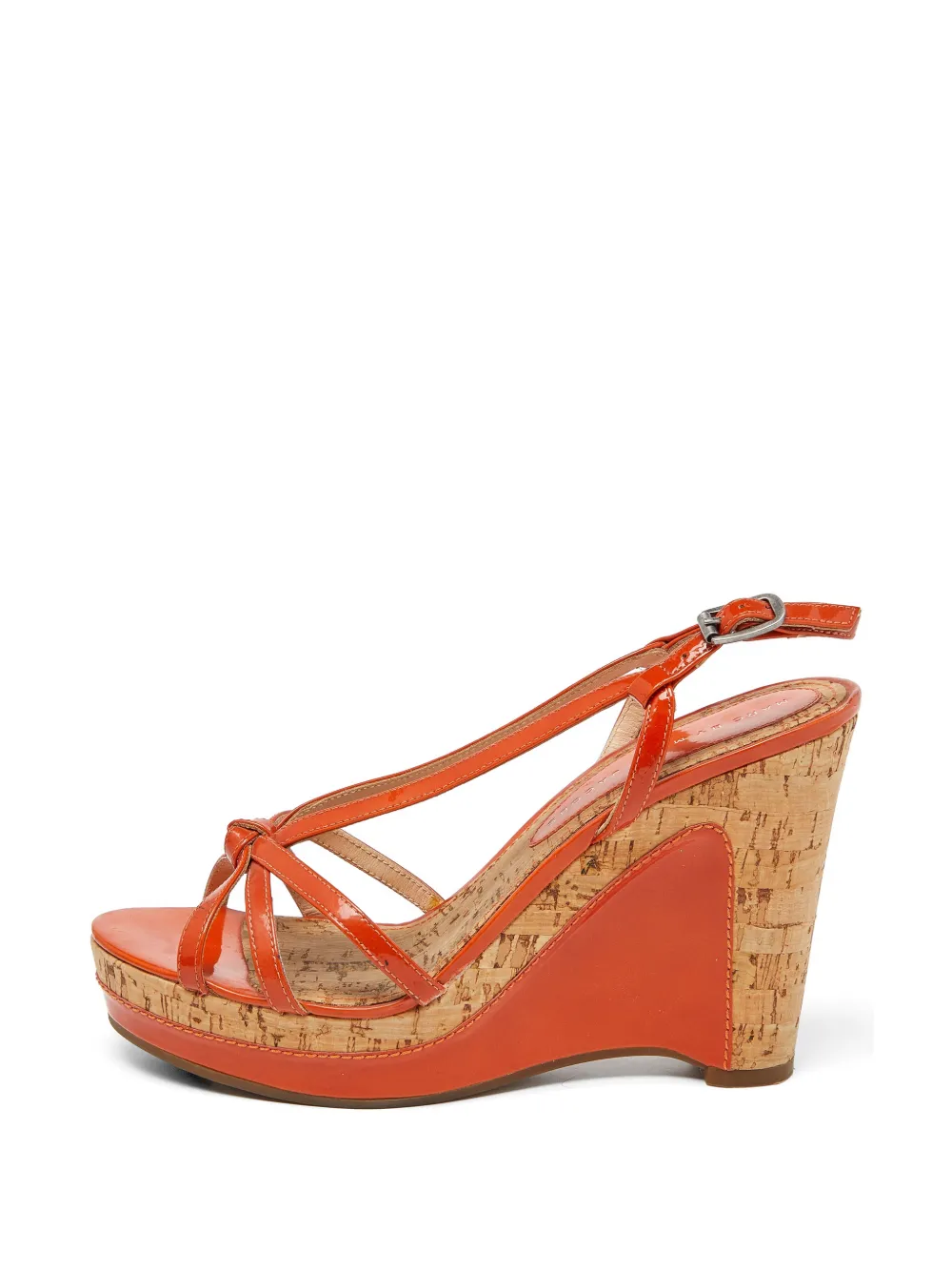 Marc Jacobs Vintage wedge-sole slingback sandals - Orange