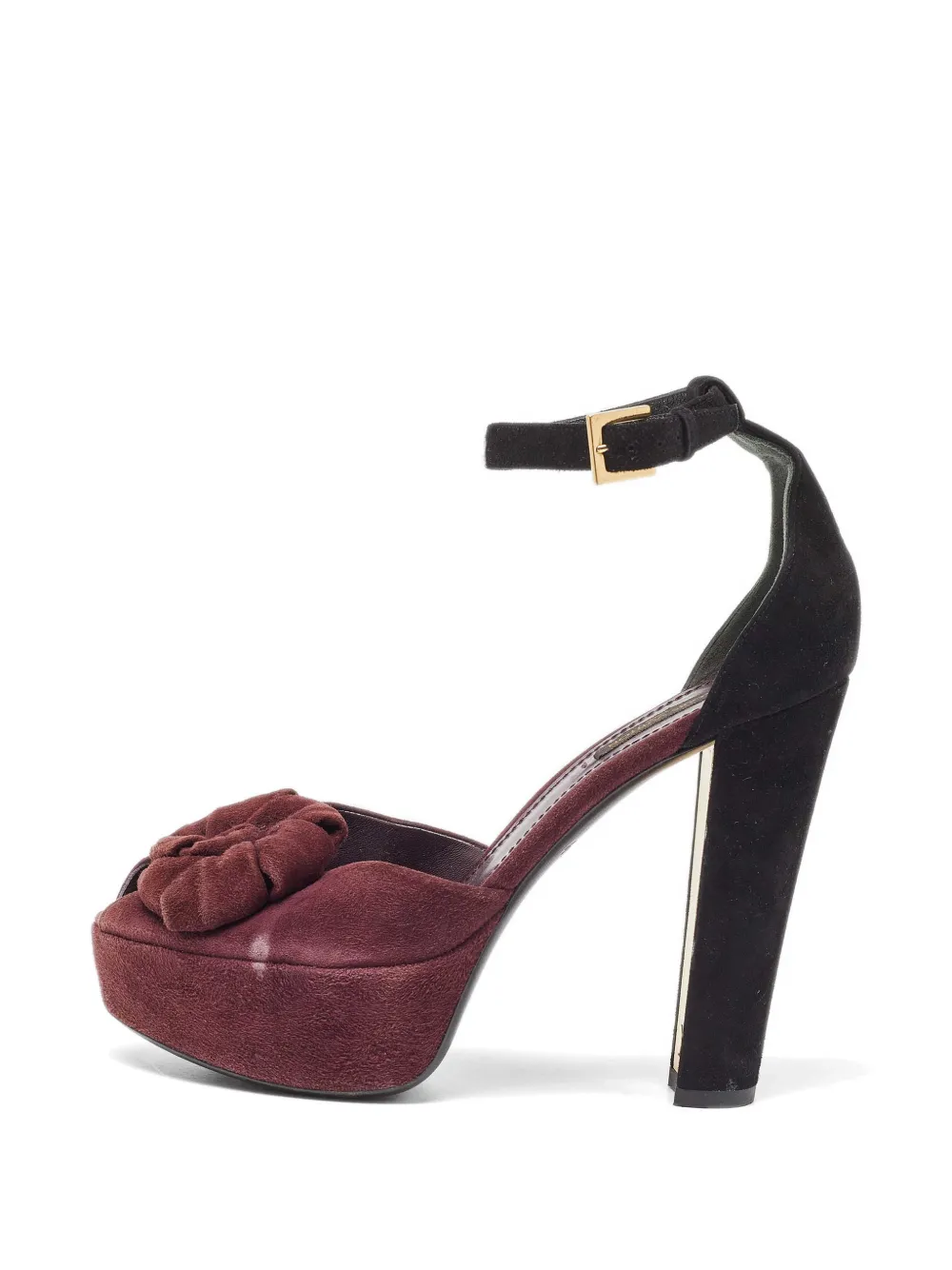 Louis Vuitton Pre-Owned flower peep-toe sandals - Rosso