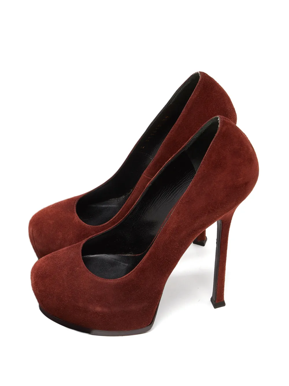 Saint Laurent Pre-Owned Tribtoo platform pumps - Brown