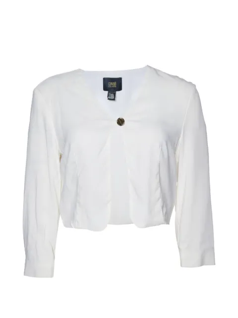 Cavalli Class Crepe cropped cardigan