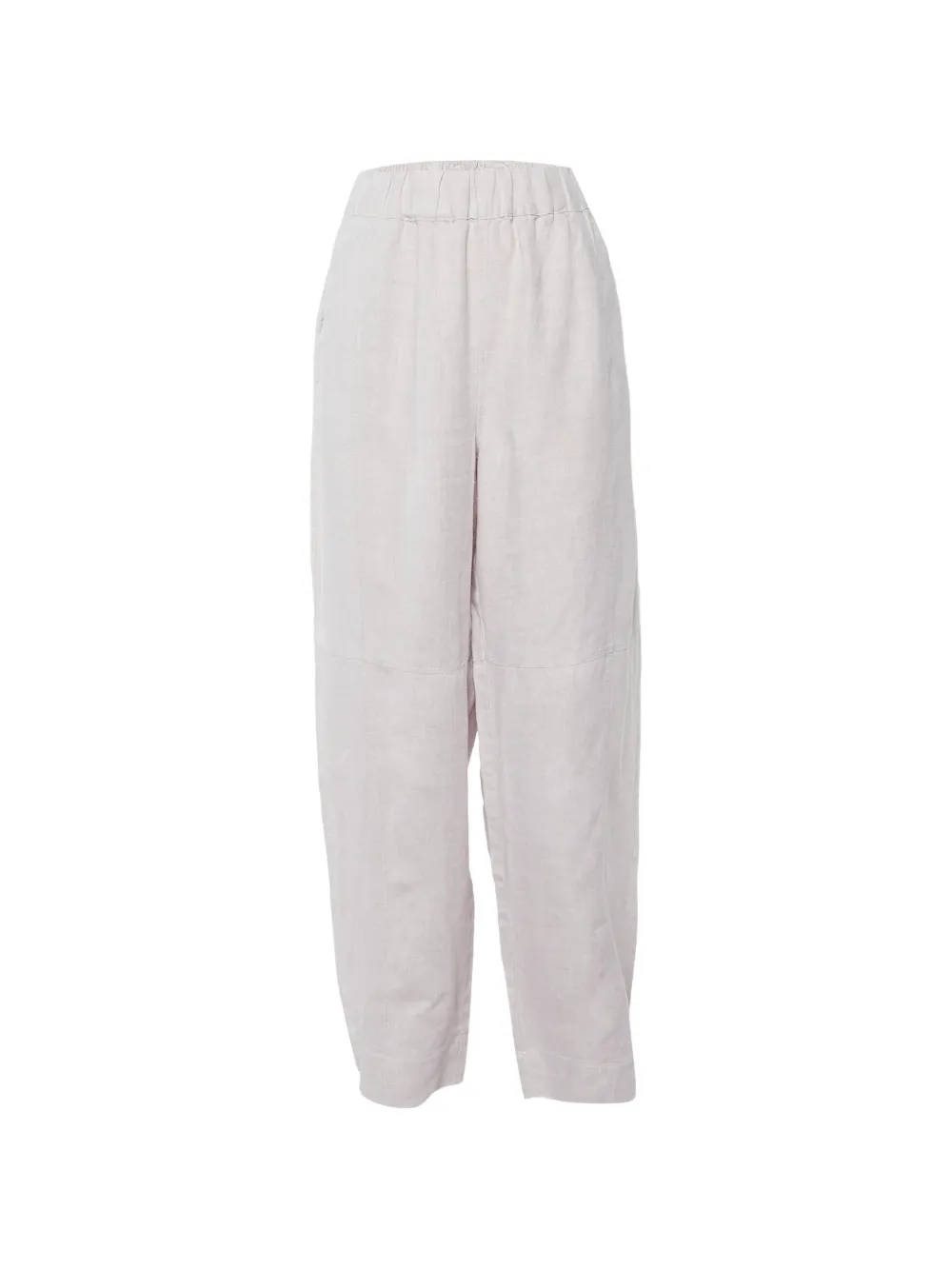 GANNI baggy hemp trousers - Nude