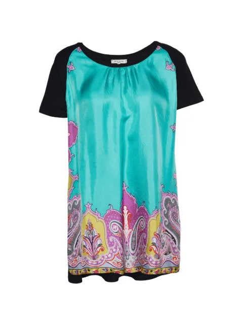 Etro Pre-Owned panelled printed T-shirt