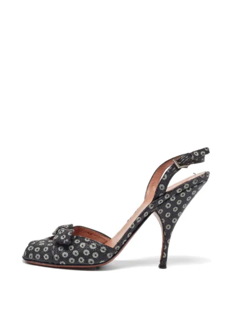 Alaïa Pre-Owned bow ankle-strap sandals
