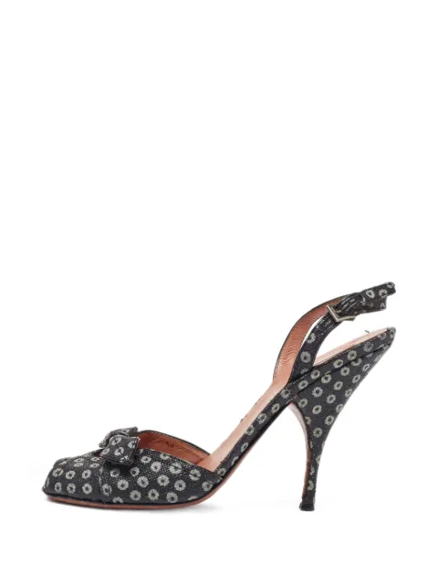 Alaïa Pre-Owned bow ankle-strap sandals