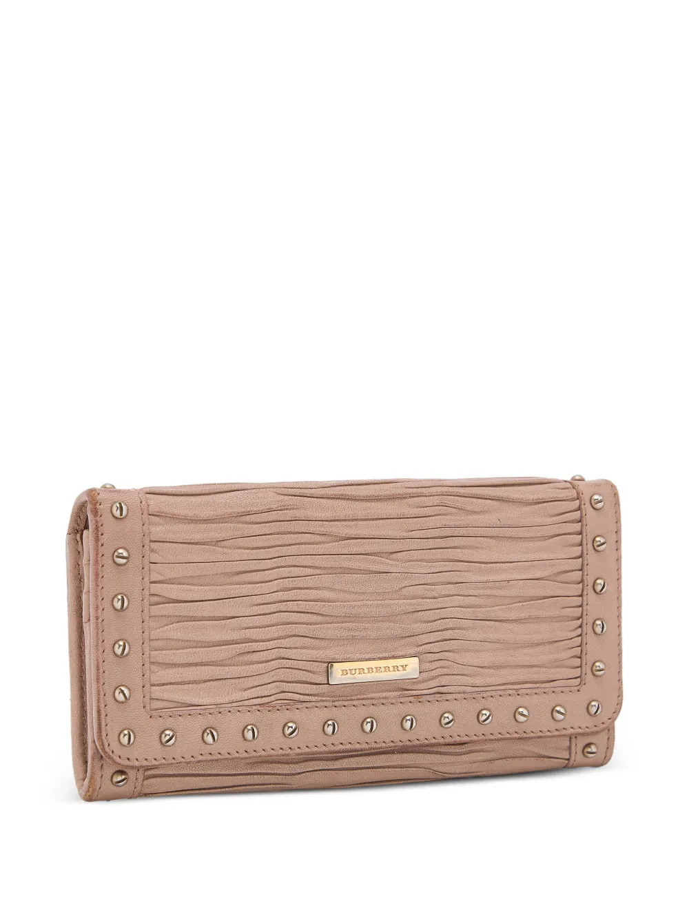 Burberry Pre-Owned pleated studded wallet - Toni neutri