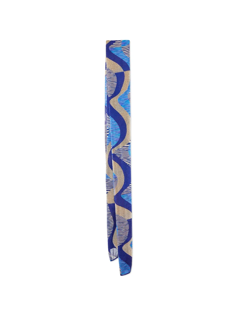 Missoni Pre-Owned wavy-pattern scarf - Blu