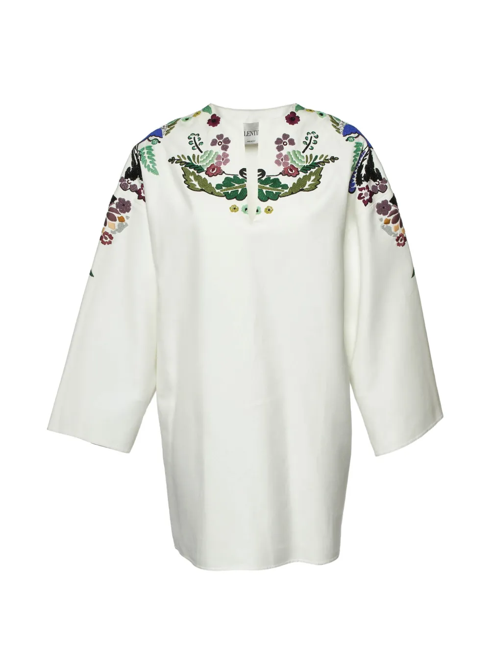 Valentino Garavani Pre-Owned Caftano World Arazzo con ricamo - Bianco