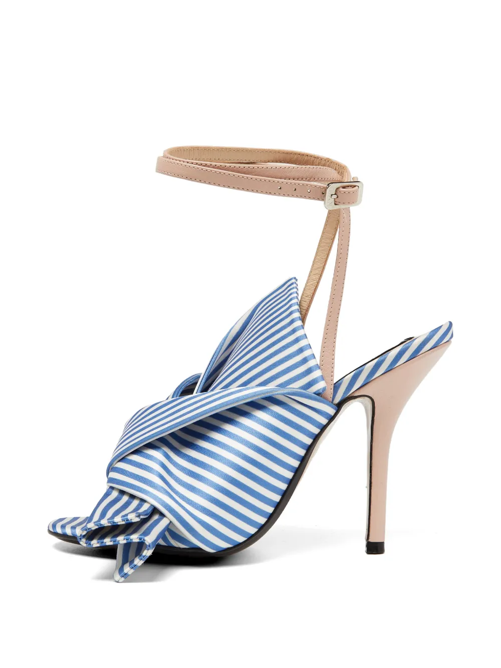 Nº21 striped knotted sandals - Blau