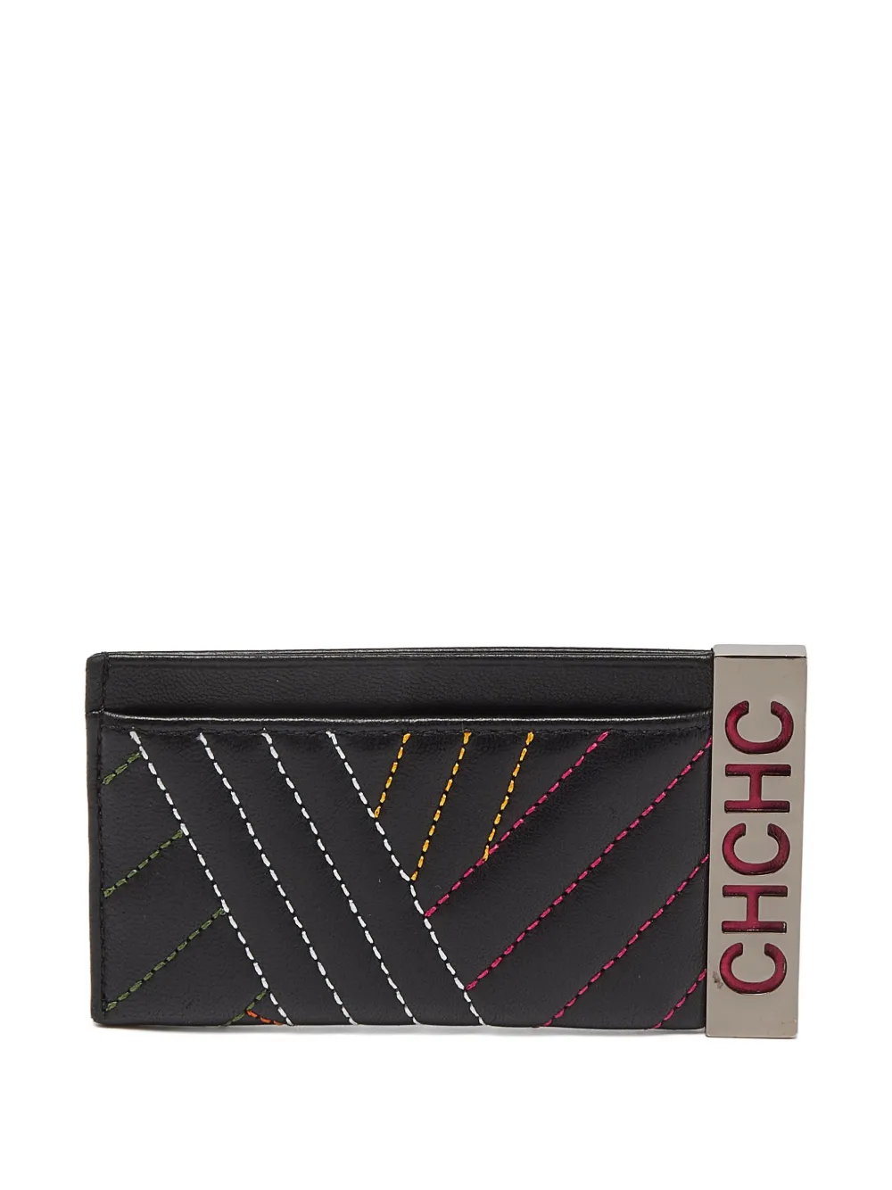 Carolina Herrera Vintage quilted card holder - Nero