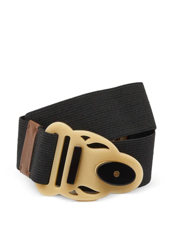 Marni Pre-owned Elasticated Buckled Belt in Black