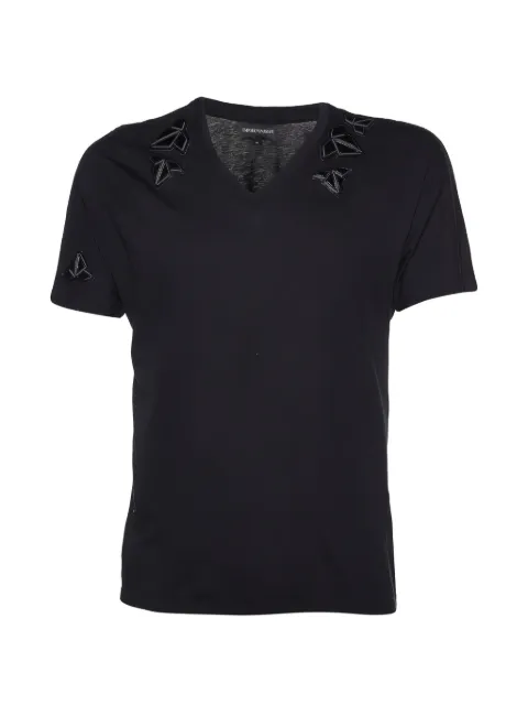 Emporio Armani Pre-Owned t-shirt à détail de patch